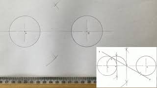 INTERNAL TANGENT to two EQUAL CIRCLES [upl. by Copland]