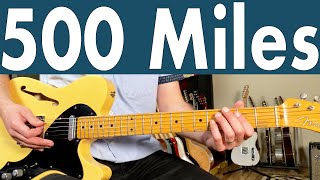 Proclaimers 500 Miles Guitar Lesson  Tutorial  TABS [upl. by Rosita]