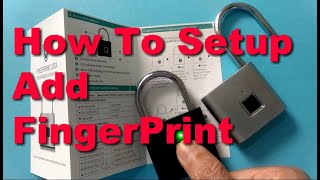 STEP BY STEP SETUP ADD REGISTER DELETE ALL RESET FINGERPRINT PADLOCK ADMINISTRATOR REGISTRATION [upl. by Brooks799]