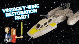 Star Wars Vintage YWing Restoration Part 1  Kenner 1983 [upl. by Nayab826]