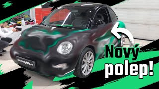 Projekt VW Beetle 13  Máme nový polep auta  Boostmaniask [upl. by Halimak]