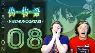 SOS Bros React  Nisemonogatari Episode 8  The Toothbrush [upl. by Gnen]