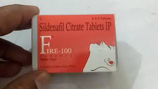 Fire 100 MG Tablet Sildenafil Citrate Tablet  Uses Dosage Side Effects Price in hindi [upl. by Papp]