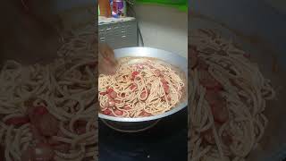 VERY SIMPOL SPAGHETTI food shorts subscribe [upl. by Evelc]