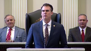 Gov Kevin Stitt delivers State of the State address [upl. by Aicemat]