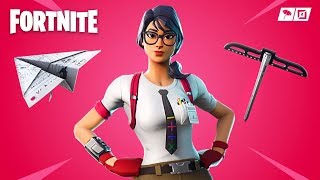 Fortnite NEW Nerd Maven Skin amp Paper Plane Glider Pro Fortnite Player Fortnite Live Gameplay [upl. by Hardej306]