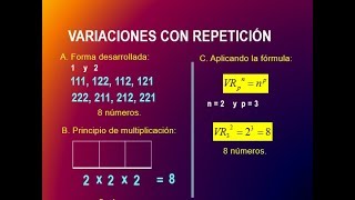 VARIACION CON REPETICION  VARIACIONES CON REPETICION [upl. by Sergio613]