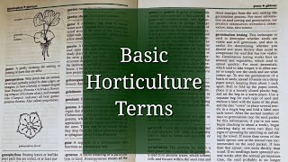 Basic Horticulture Terminology [upl. by Larcher]