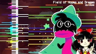 Field of Hopes and Dreams  DELTARUNE  Touhou Style Remix  MIDI Remaster [upl. by Elke6]