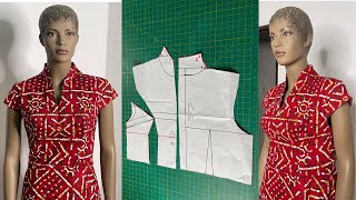 Back Neck Gaping – Option 2 – Creating or Deepening a Dart on your sewing pattern neckline fitting [upl. by Sarchet]