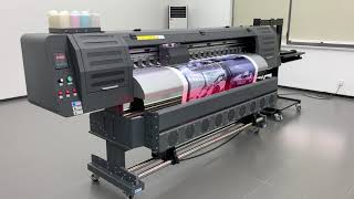 18m Ecosolvent Inkjet Printer with Epson I3200E1 Printhead [upl. by Coop]