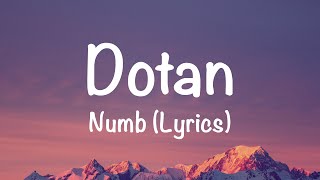 Dotan  Numb Lyrics [upl. by Noyk]