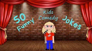 50 Jokes for Kids  Childrens Comedy Club Jokes [upl. by Leanatan]