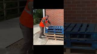 Destacking Pallets  Manual Handling [upl. by Laural68]