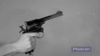 Firearm Demonstration WebleyFosbery Automatic Revolver [upl. by Sandstrom]