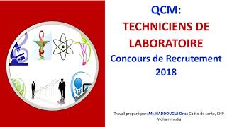 QCM Techniciens de laboratoire [upl. by Kcirdderf]