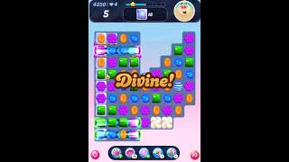 Candy Crush Saga Level 4250 Get 3 Stars 16 Moves Complete candycrushsaga [upl. by Lipfert]