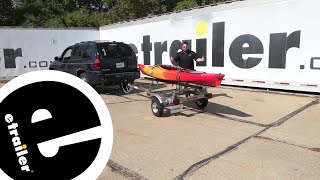 etrailer  Ultimate Overview of the Malone EcoLight Sport Trailer for a Heavy Kayak [upl. by Gabler]