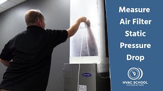 How to Measure Air Filter Static Pressure Drop [upl. by Esinned]