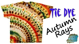 How to Tie Dye Autumn Rays Ice Dye [upl. by Nylesor819]