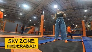 Sky Zone Trampoline Park  Hyderabad [upl. by Inatsed]