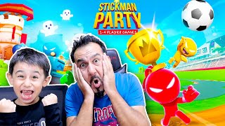 2 KİŞİLİK KARIŞIK OYUNLAR EGEMEN KAAN SPİKER OLDU TAVUK TAKLİDİ YAPTI  STICKMAN PARTY OYNUYORUZ [upl. by Phil]