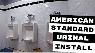 AMERICAN STANDARD URINAL INSTALLATION [upl. by Hermie]