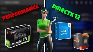 DirectX 12 vs Performance Mode Fortnite 2025 [upl. by Wandie941]