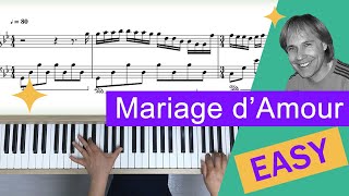 Mariage d’Amour  Easy Piano Songs for Beginners [upl. by Seel832]