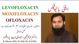 Levofloxacin  Moxifloxacin  Ofloxacin Correct use amp prevention of side effects [upl. by Parnell72]