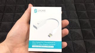 Syncwire Mini DisplayPort thunderbolt to HDMI 4K Adapter  Unboxing [upl. by Varin465]