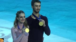 Gabriella PAPADAKIS amp Guillaume CIZERON  European Figure Skating Championships 2019 Medal Ceremony [upl. by Olmstead]