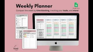 Weekly Planner Tutorial  Google Sheets Template [upl. by Lemmy]