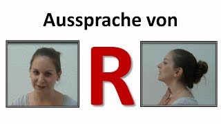 Deutsch lernen Aussprache von R im DeutschenGerman pronunciation of R learn German [upl. by Nosnah]