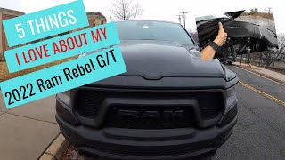 5 Things I love about my new 2022 Ram Rebel GT [upl. by Hannahc]