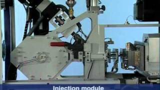 Battenfeld Microsystem 50  Micro Injection Moulding Production CellMPG [upl. by Brunell]