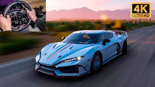 Italdesign Zerouno 2018  is this the rarest car in Forza Horizon 5 steering wheel gameplay [upl. by Kcirdef]