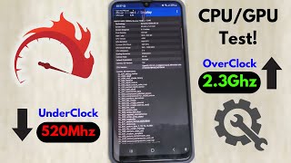 Android CPUGPU Underclock Vs Overclock Extreme Test [upl. by Enirroc]