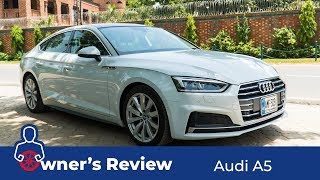 Audi A5 2019  Owners Review Specs Features amp Price in Pakistan  PakWheels [upl. by Ailimat]