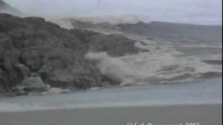 Ilulissat Greenland  Giant rolling Iceberg creates a tsunami like wave [upl. by Yoreel]