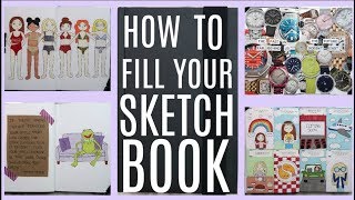 5 Ways to Fill Your Sketchbook Art Journal Part 3 Beginner Friendly [upl. by Burdett]