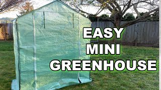 Diy Small Greenhouse Kit Assembly amp Review For Beginners from Amazon [upl. by Noseyt]