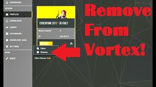 How To Unmanage A Game In Vortex Mod Manager [upl. by Nojid]