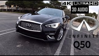 2021 Infiniti Q50 30t LUXE  4K 60FPS  POV Test Drive  Binaural Audio [upl. by Ham]