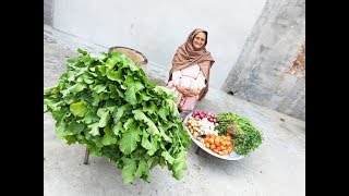 SARSON KA SAAG HALWAI STYLE  saag recipe prepared by my granny  makki ki roti  veg village food [upl. by Rayna]