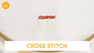 Cross Stitch  Embroidery Stitches [upl. by Hennahane]