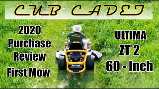 New 2020 Cub Cadet Ultima ZT2 60 Review amp First Mow [upl. by Pazit]