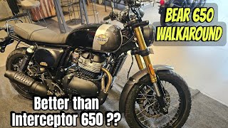 Royal Enfield New Bear 650 Walkaround amp First Impressions 2025  Is it Better than Interceptor 650 [upl. by Alber]