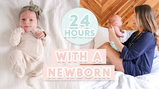 24 HOURS WITH A NEWBORN  First Time Parents  Our Daily Routine [upl. by Rockafellow]