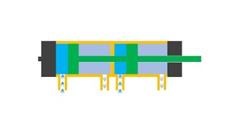 Tandem Cylinder Working Animation [upl. by Andros634]